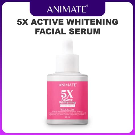 Jual Animate X Active Whitening Facial Serum Ml Shopee Indonesia