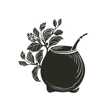 Yerba Mate Calabash Bowl Vector Organic Symbol 26591040 Vector Art At