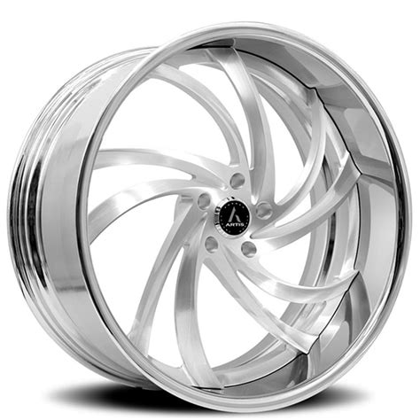 Staggered Artis Forged Wheels Twister Brushed Rims Atf