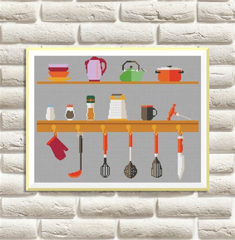 Bogo Free Kitchen Cross Stitch Patterns Needlecraft Etsy