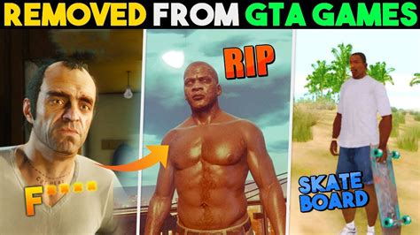 Shocking 😱 Things That Got Removed From Gta Games Youtube