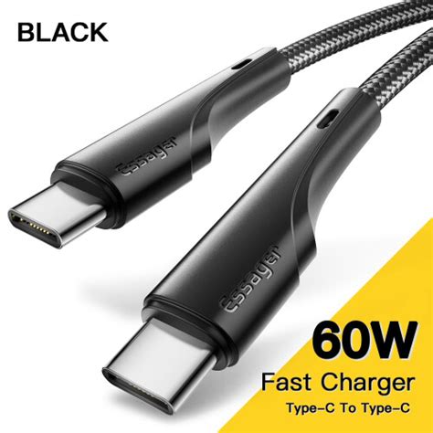 Essager 100W 60W USB Type C To USB C Cable PD 3 0 Fast Charging Charge