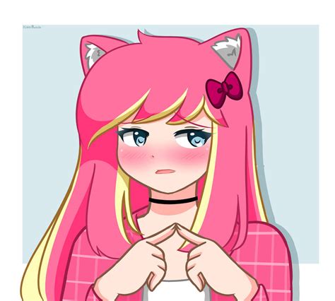 Blushing By Itskittyrosie On Deviantart