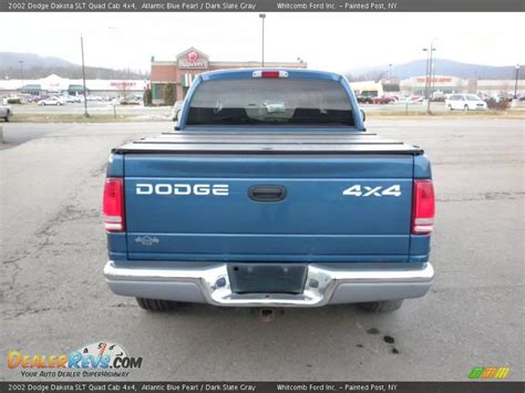 2002 Dodge Dakota Slt Quad Cab 4x4 Atlantic Blue Pearl Dark Slate Gray Photo 16