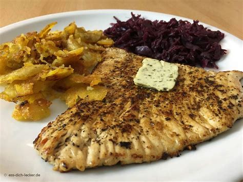 Putenschnitzel Mit Bratkartoffeln Und Rotkohl Ess Dich Lecker