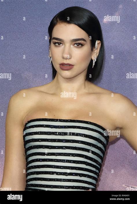 Dua Lipa Attends The Alita Battle Angel World Premiere At The Odeon