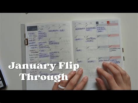 January Flip Through Hobonichi Cousin Minimal Planner Minimalist