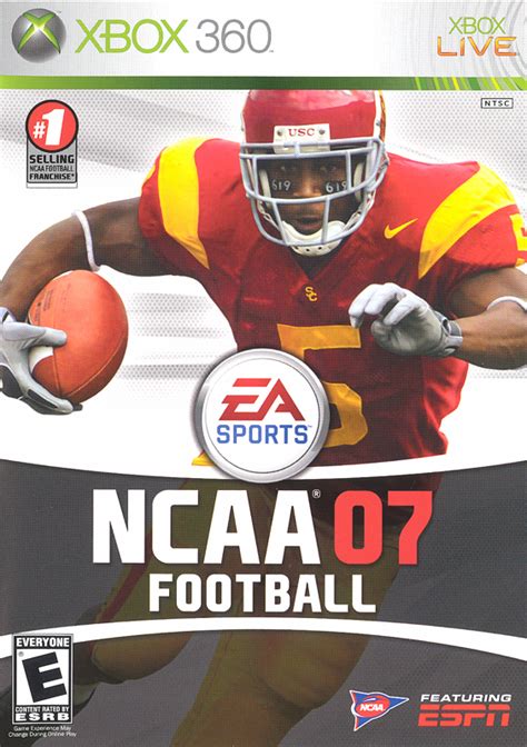 NCAA Football 07 (2006) Xbox 360 box cover art - MobyGames