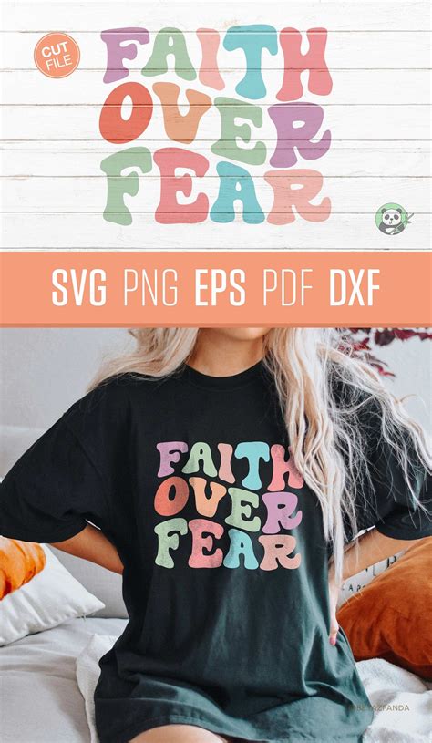 Faith Over Fear Svg Png Sublimation Groovy Retro Shirt Svg Etsy In