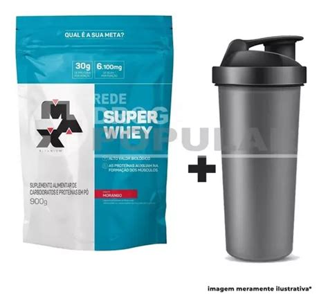 Super Whey Concentrado 900g Refil Max Titanium Frete Grátis