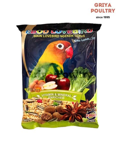 Jual Pakan Burung Ebod Love Bird Sachet Kemasan Plastik Di Seller Griya