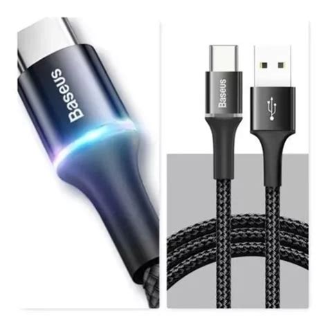 Cabo Usb Tipo C Baseus 2 Metros 5a Cor Preto MercadoLivre