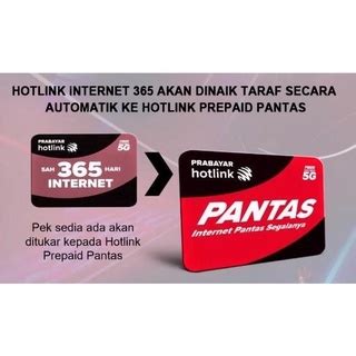 Hotlink Prepaid Hotlink PANTAS Internet 365 New Sim Number 1 Year