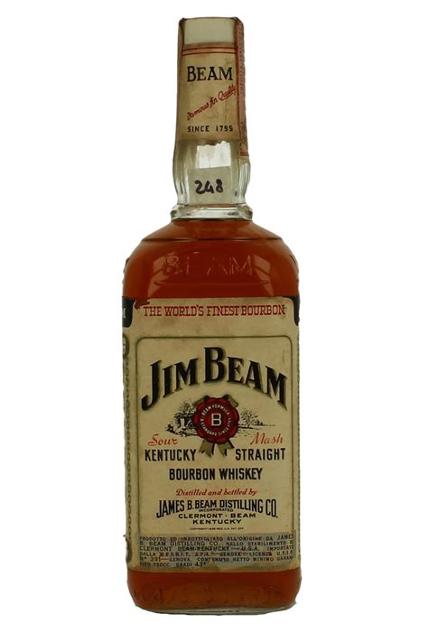 Jim Beam Straight Bourbon Whiskey Bot 6070s 75cl 43 Products