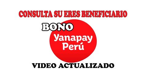 Consulta Bono Yanapay Per Youtube