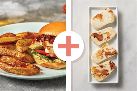 Double Mediterranean Haloumi Burger Recipe Hellofresh