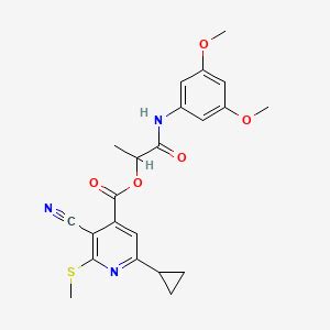 1 3 5 Dimethoxyphenyl Carbamoyl Ethyl 3 Cyano 6 Cyclopropyl 2