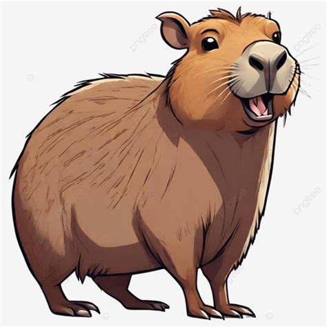 Linda Capivara PNG Desenho Animado De Capivara Clipart De Capivara