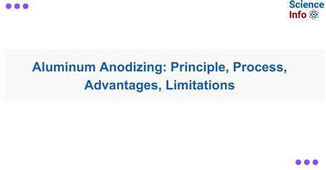 Aluminum Anodizing: Principle, Process, Advantages, Limitations