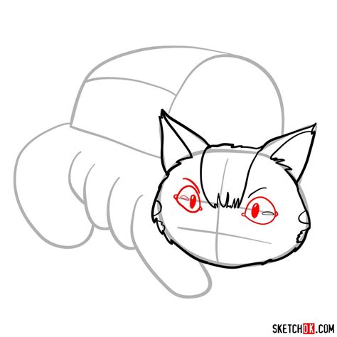 How to draw the Catbus - Sketchok easy drawing guides