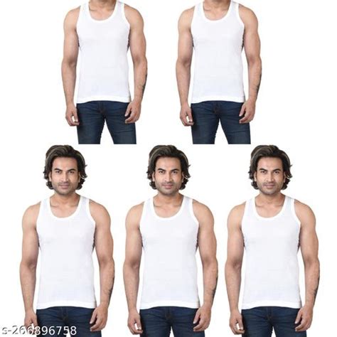 Yash Hosiery Twinkle Star Men S Vest Pack Of 5