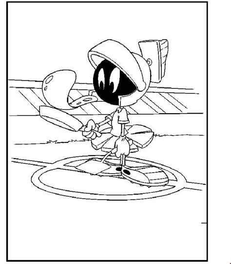 Download Free Printable Marvin The Martian Coloring Page Now Boy Coloring Coloring Pages For