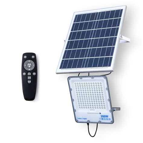 200W Solar Outdoor Flood Light with Intelligent Remote Control for ...