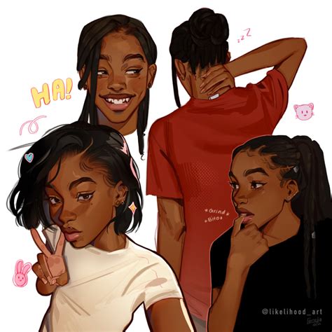 🍰🧸☁️likeli☆彡 On Twitter Black Girl Art Black Art Pictures Black