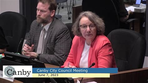 Canby Ura And City Council Meeting For June 7 2023 Youtube