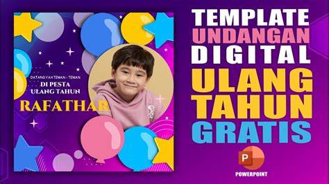 Undangan Ulang Tahun Anak Digital Gratis Birthday Invitation Video