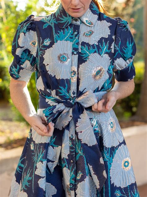EVANGELINE dress Tree Poppy Blue – Lesley Evers