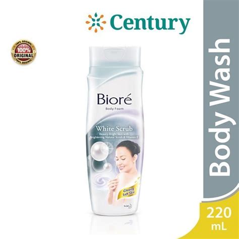 Jual Biore Body Foam White Scrub Botol 220ml Shopee Indonesia