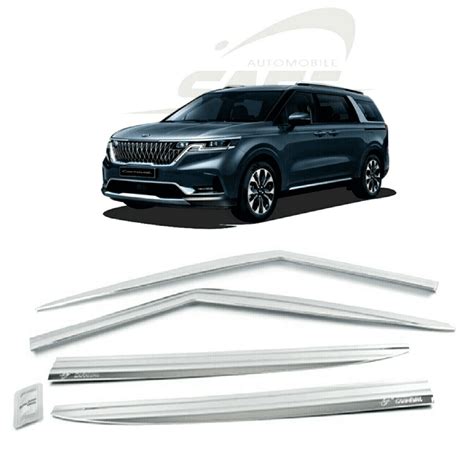 Chrome Window Visor Sun Rain Vent Guard Deflectors For Kia Sedona 2021