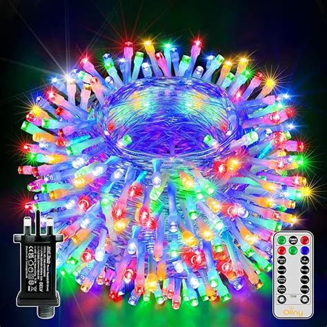 Ollny Christmas Tree Lights 50m 500 LED Outdoor Fairy Light Mains