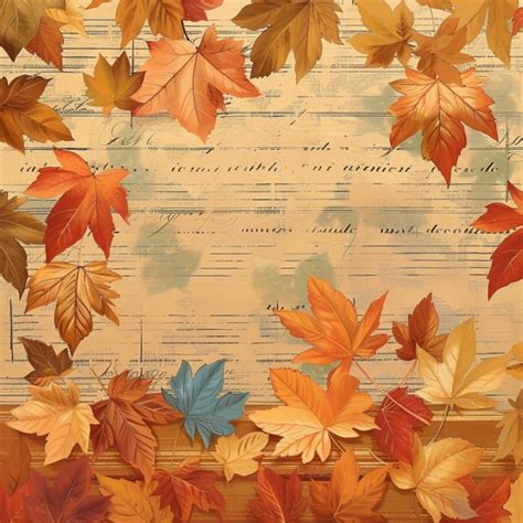 Vintage Autumn Leaves Art Free Stock Photo - Public Domain Pictures