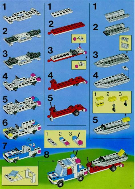 the instructions for how to build a lego airplane