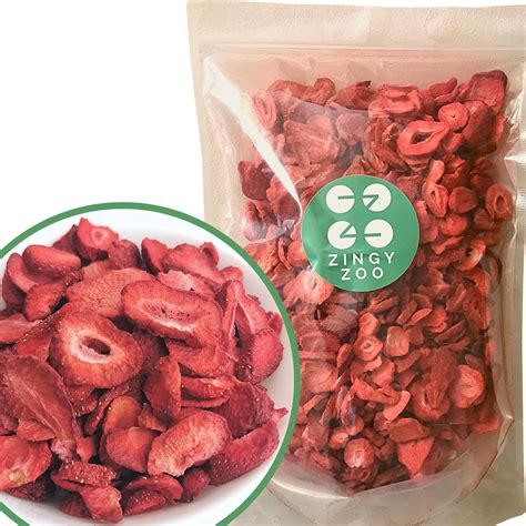 Buy Freeze Dried Strawberry Slices Xl 350g Raw Natural Premium Freeze