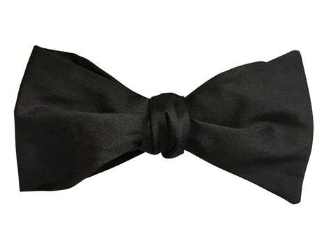 Black Silk Self Tie Bow Tie