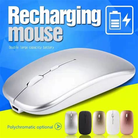 Wireless Mouse Bluetooth Mouse Wireless Optical Rechargeable Wireless Mice Ultra-Thin Silent ...