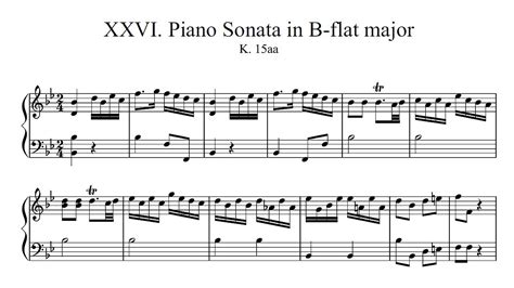 Mozart Closing Movement Of A Sonata In B Flat London Sketchbook