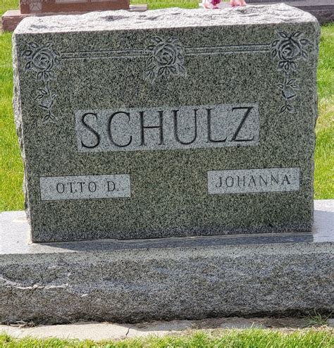 Otto Daniel Schulz Find A Grave Memorial