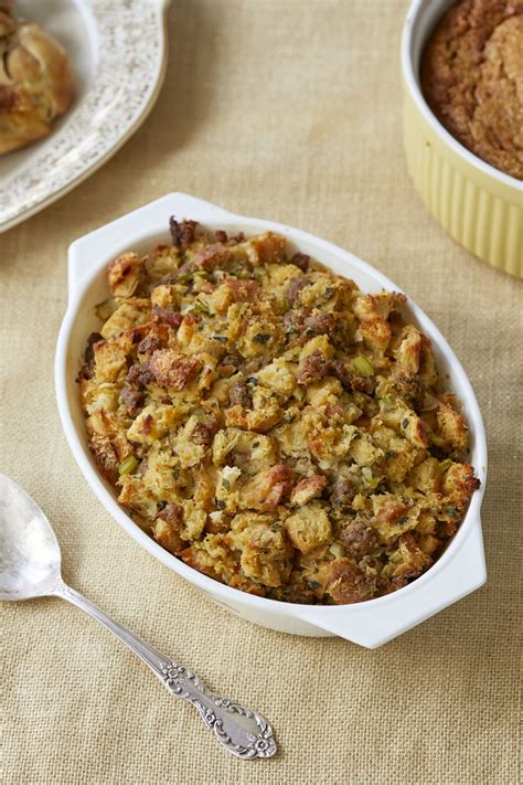 Homemade Sage Sausage Stuffing Recipe Dressing