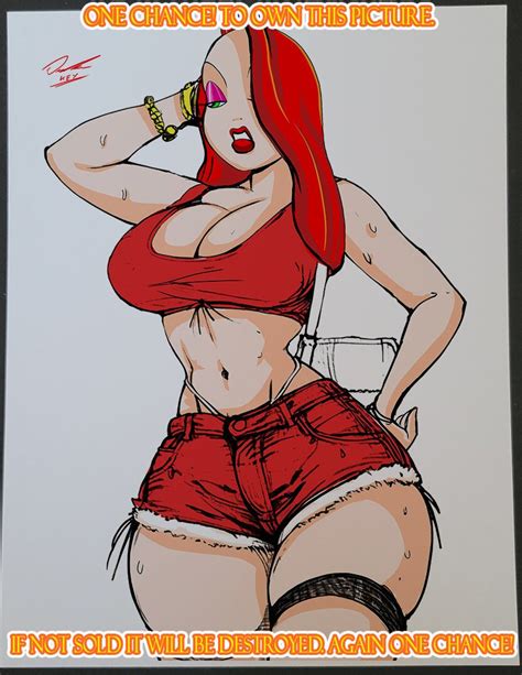 Jessica Rabbit Femme Fatale Pin Up Art Print X Etsy