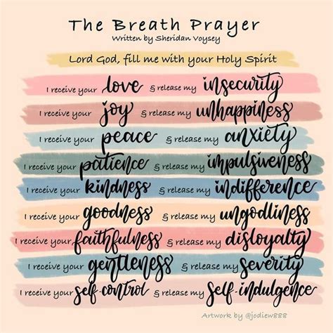 Breath Prayer Christian Affirmations Bible Study Verses Bible