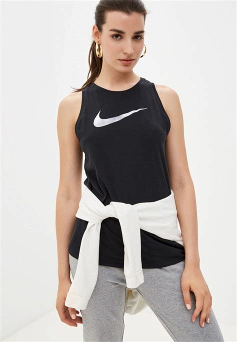 Майка спортивная Nike W NK DRY TANK ICON CLASH цвет черный