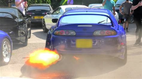 Supra S Exhaust Falls Off During Flame Battle Youtube