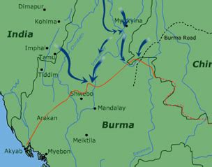 The Burma Campaign: A Map Unveils The Battlescape Of World War II ...