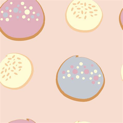 Seamless bakery pattern of fruit buns with icing 2860928 Vector Art at ...