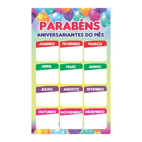 Banner Pedag Gico Aniversariante Do M S X Cm Shopee Brasil