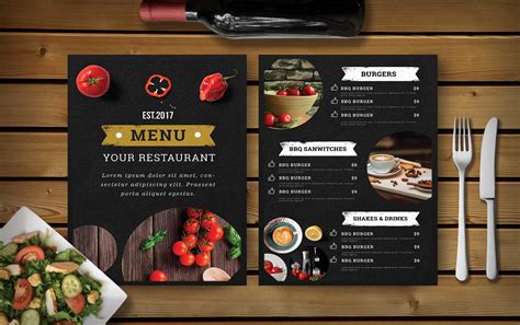 Top Free Printable Restaurant Menu Templates – Sparklingstemware